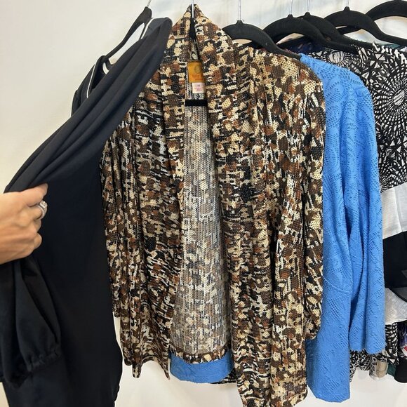 Lot Of 7 Ruby Rd. Plus 1X Blouse Tops Mixed Prints - Picture 4 of 12